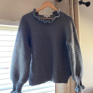 Madewell Ruffle Neck Sweater